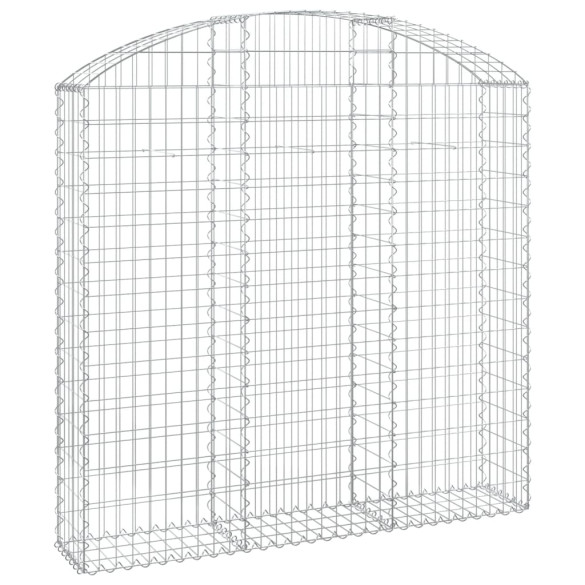 Coș Gabion Arcuit 150x30x140/160 cm - Fier Galvanizat