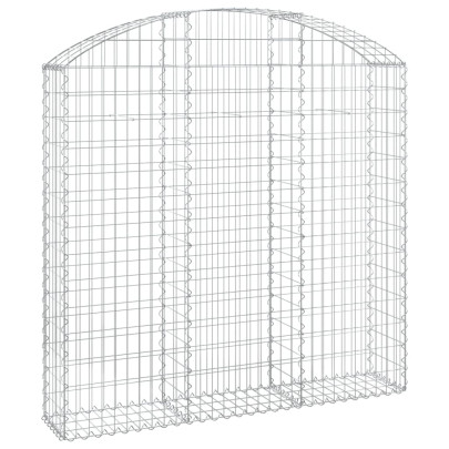 Coș Gabion Arcuit 150x30x140/160 cm - Fier Galvanizat