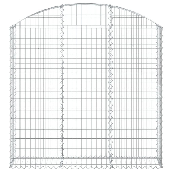 Coș Gabion Arcuit 150x30x140/160 cm - Fier Galvanizat