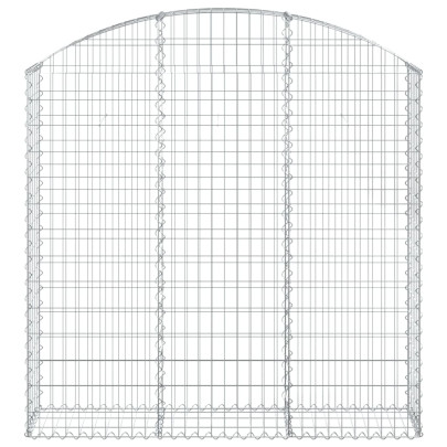 Coș Gabion Arcuit 150x30x140/160 cm - Fier Galvanizat