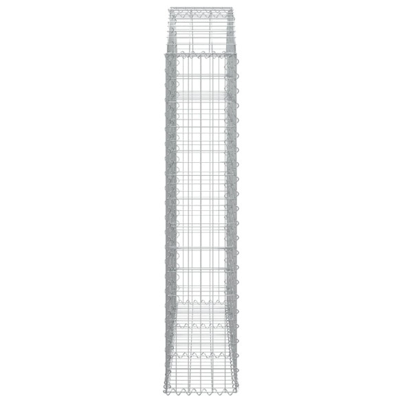 Coș Gabion Arcuit 150x30x140/160 cm - Fier Galvanizat