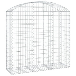 Coș Gabion Arcuit Fier Galvanizat 150x50x140/160 cm 2