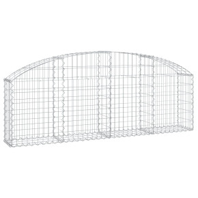 Coș Gabion Arcuit 200x30x60/80 cm Fier Galvanizat 2