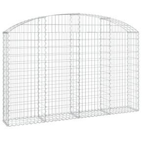 Coș Gabion Arcuit Fier Galvanizat | Barieră Decorativă Grădină 2