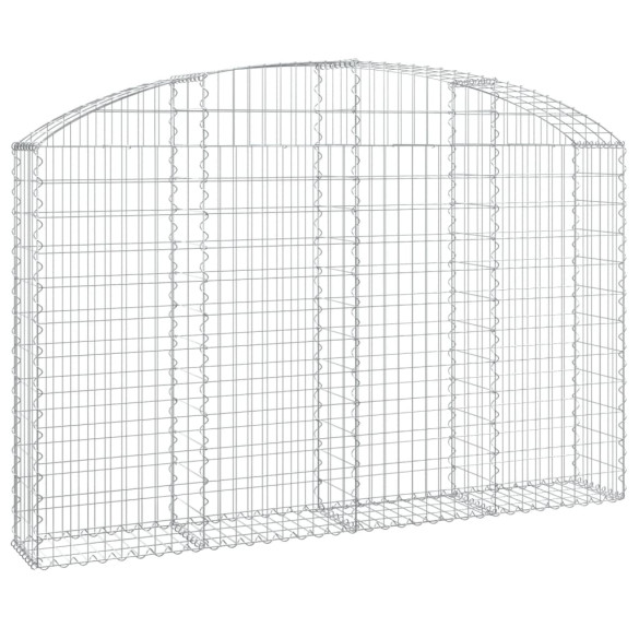 Coș Gabion Arcuit Fier Galvanizat | Barieră Decorativă Grădină