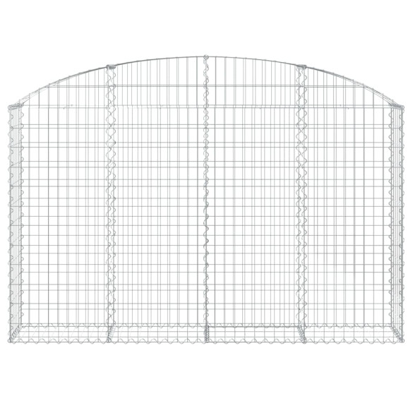 Coș Gabion Arcuit Fier Galvanizat | Barieră Decorativă Grădină