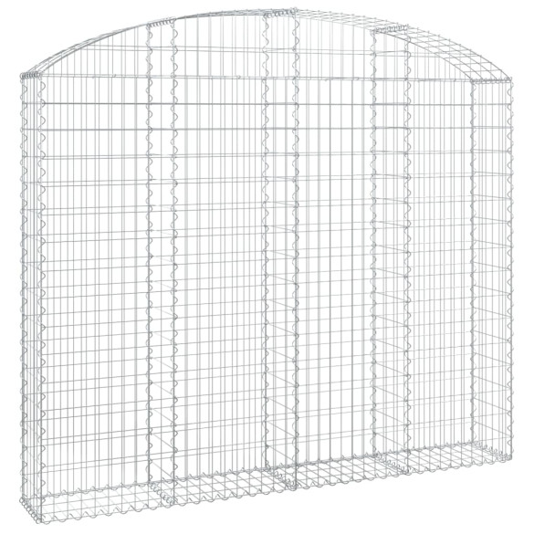 Coș Gabion Arcuit Fier Galvanizat 200x30x160/180 cm
