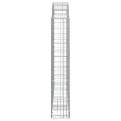 Coș Gabion Arcuit Fier Galvanizat 200x30x160/180 cm