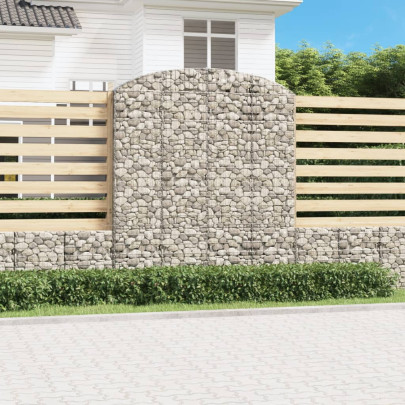 Coș Gabion Arcuit 200x30x220/240cm - Fier Galvanizat