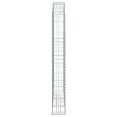 Coș Gabion Arcuit 200x30x220/240cm - Fier Galvanizat