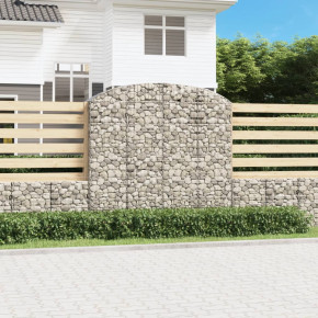 Coș Gabion Arcuit 200x50x180cm - Fier Galvanizat | Livrare Gratuită