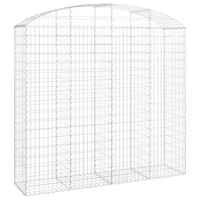 Coș Gabion Arcuit 200x50x180cm - Fier Galvanizat | Livrare Gratuită