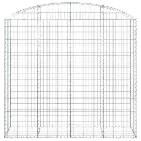 Coș Gabion Arcuit 200x50x180cm - Fier Galvanizat | Livrare Gratuită