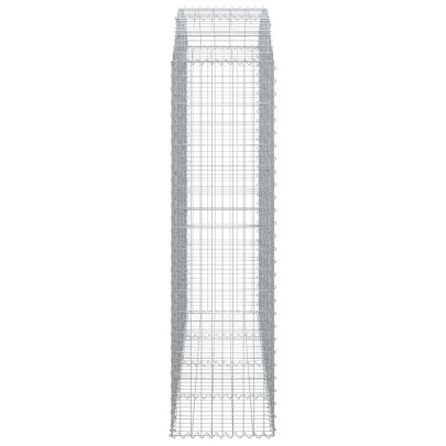 Coș Gabion Arcuit 200x50x180cm - Fier Galvanizat | Livrare Gratuită