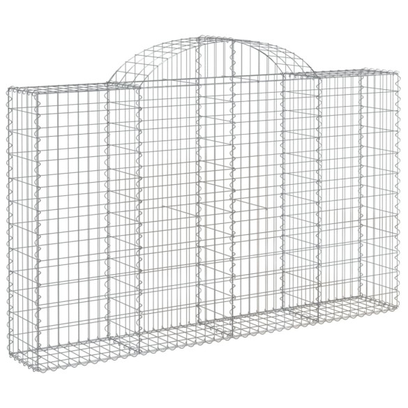 Coș Gabion Arcuit 200x30x120/140 cm Fier Galvanizat