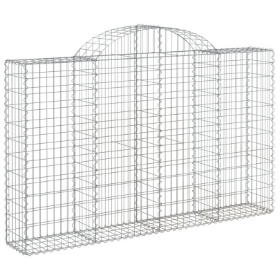 Coș Gabion Arcuit 200x30x120/140 cm Fier Galvanizat