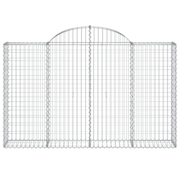Coș Gabion Arcuit 200x30x120/140 cm Fier Galvanizat