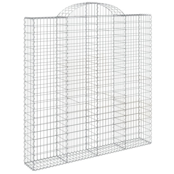 Coș Gabion Arcuit Fier Galvanizat 200x30x200/220 cm