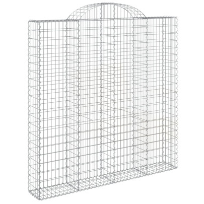 Coș Gabion Arcuit Fier Galvanizat 200x30x200/220 cm