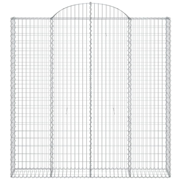 Coș Gabion Arcuit Fier Galvanizat 200x30x200/220 cm