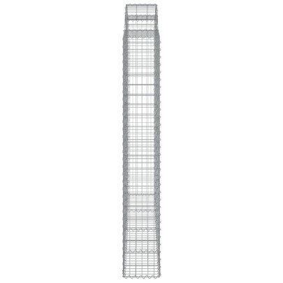 Coș Gabion Arcuit Fier Galvanizat 200x30x200/220 cm