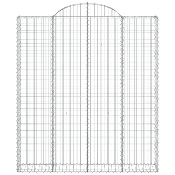 Coș Gabion Arcuit 200x30x220/240cm - Fier Galvanizat