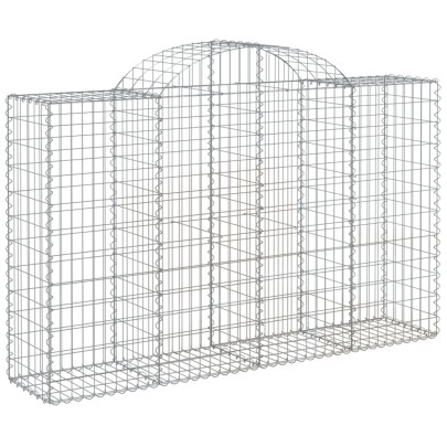 Coș Gabion Arcuit Fier Galvanizat 200x50x120/140 cm