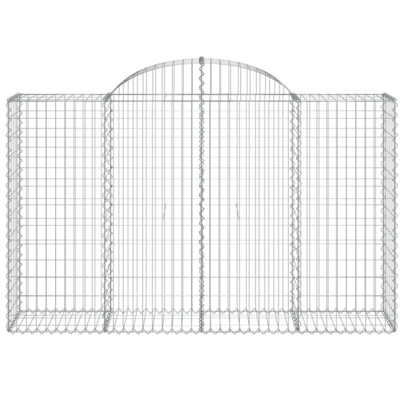Coș Gabion Arcuit Fier Galvanizat 200x50x120/140 cm