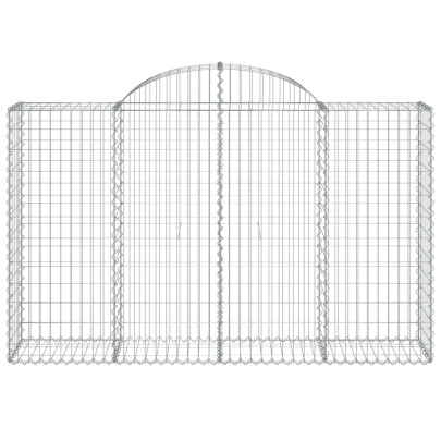Coș Gabion Arcuit Fier Galvanizat 200x50x120/140 cm