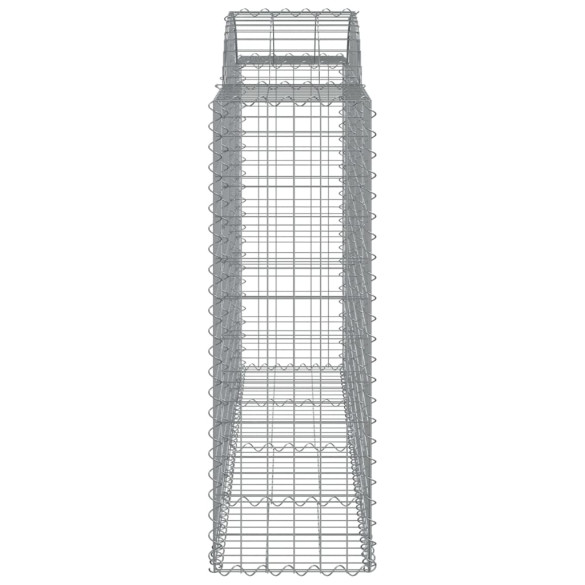 Coș Gabion Arcuit Fier Galvanizat 200x50x120/140 cm