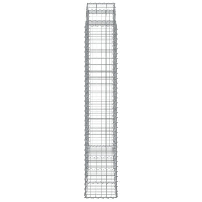 Coș Gabion Arcuit - 200x50x220/240 cm - Fier Galvanizat