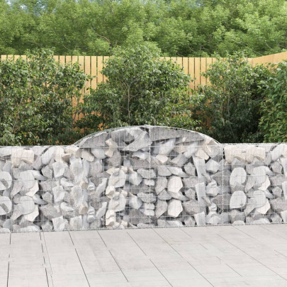 Coș Gabion Arcuit 300x30x80/100 cm - Fier Galvanizat