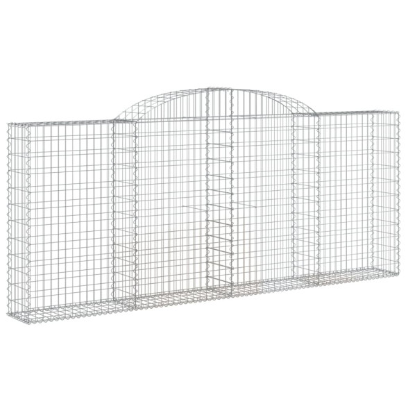 Coș Gabion Arcuit Fier Galvanizat | Barieră Decorativă Grădină