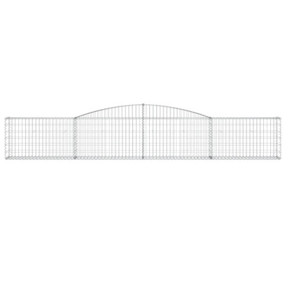 Coș Gabion Arcuit Fier Galvanizat | Barieră Decorativă Grădină