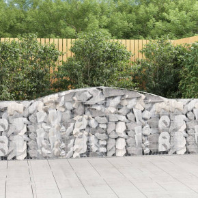 Coș Gabion Arcuit Fier Galvanizat 400x30x80/100 cm