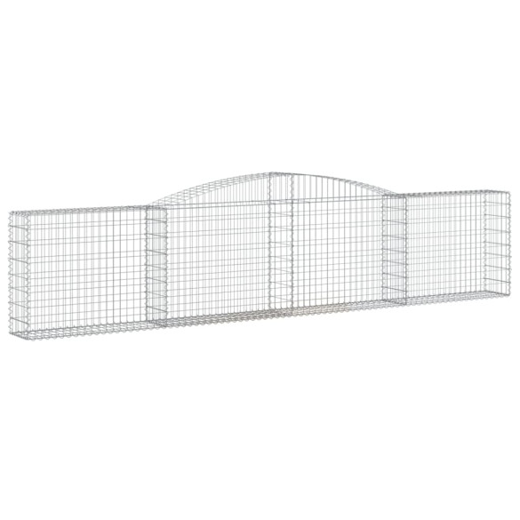 Coș Gabion Arcuit Fier Galvanizat 400x30x80/100 cm