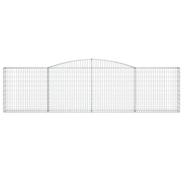 Coș Gabion Arcuit 400x30x100/120 cm Fier Galvanizat