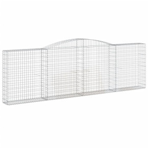 Coș Gabion Arcuit 400x30x120/140 cm Fier Galvanizat 2