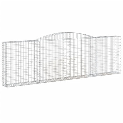 Coș Gabion Arcuit 400x30x120/140 cm Fier Galvanizat