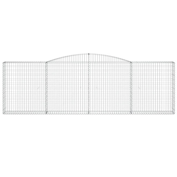 Coș Gabion Arcuit 400x30x120/140 cm Fier Galvanizat