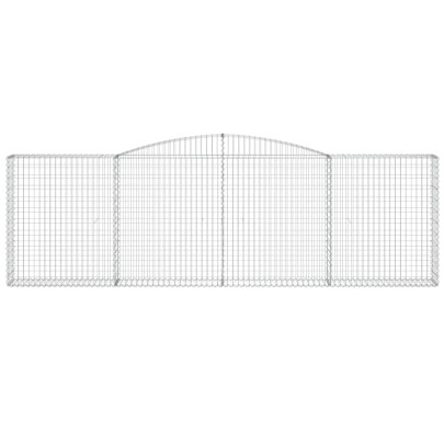 Coș Gabion Arcuit 400x30x120/140 cm Fier Galvanizat