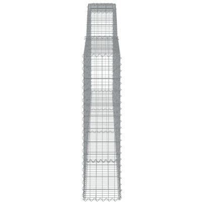 Coș Gabion Arcuit 400x30x120/140 cm Fier Galvanizat