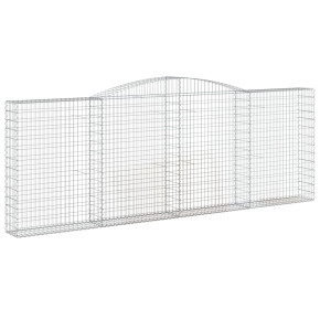 Coș Gabion Arcuit Fier Galvanizat | Barieră Decorativă Grădină 2