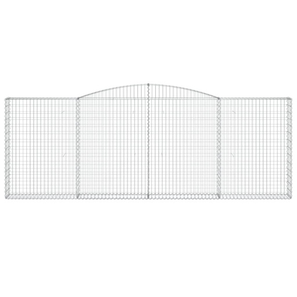 Coș Gabion Arcuit Fier Galvanizat | Barieră Decorativă Grădină