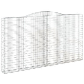 Coș Gabion Arcuit 400x30x220/240 cm Fier Galvanizat 2