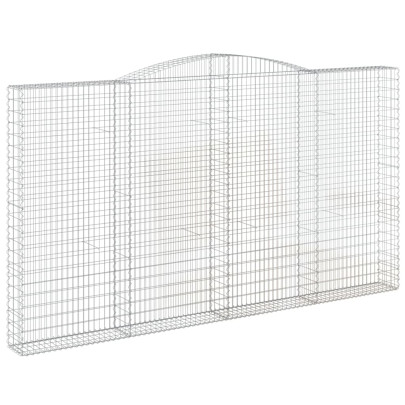 Coș Gabion Arcuit 400x30x220/240 cm Fier Galvanizat
