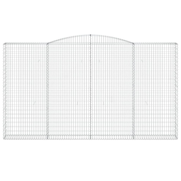 Coș Gabion Arcuit 400x30x220/240 cm Fier Galvanizat