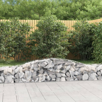 Coș Gabion Arcuit Fier Galvanizat 400x50x40/60 cm