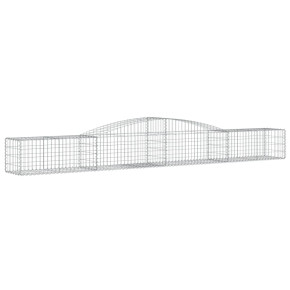 Coș Gabion Arcuit Fier Galvanizat 400x50x40/60 cm 2