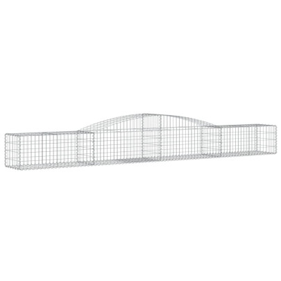 Coș Gabion Arcuit Fier Galvanizat 400x50x40/60 cm
